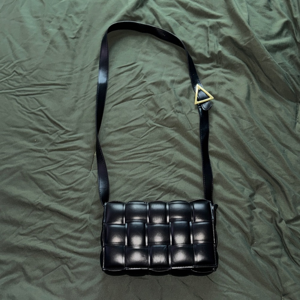 Black Leather Crossbody Bag